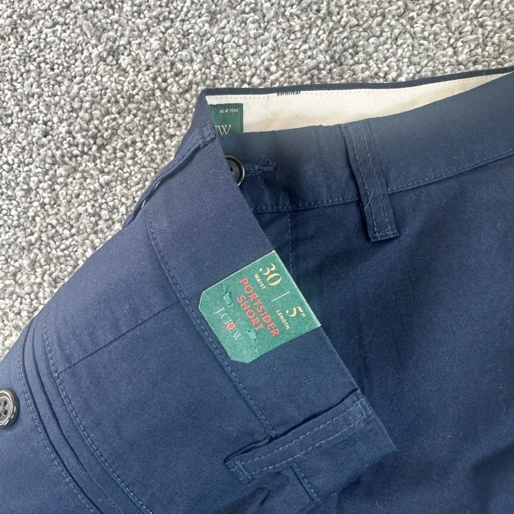 J Crew Portsider Shorts Mens 30 Navy Blue 5